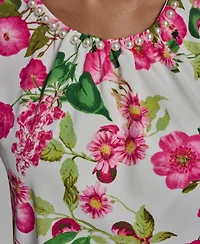 Karl Lagerfeld Paris Women's Crewneck Woven Top