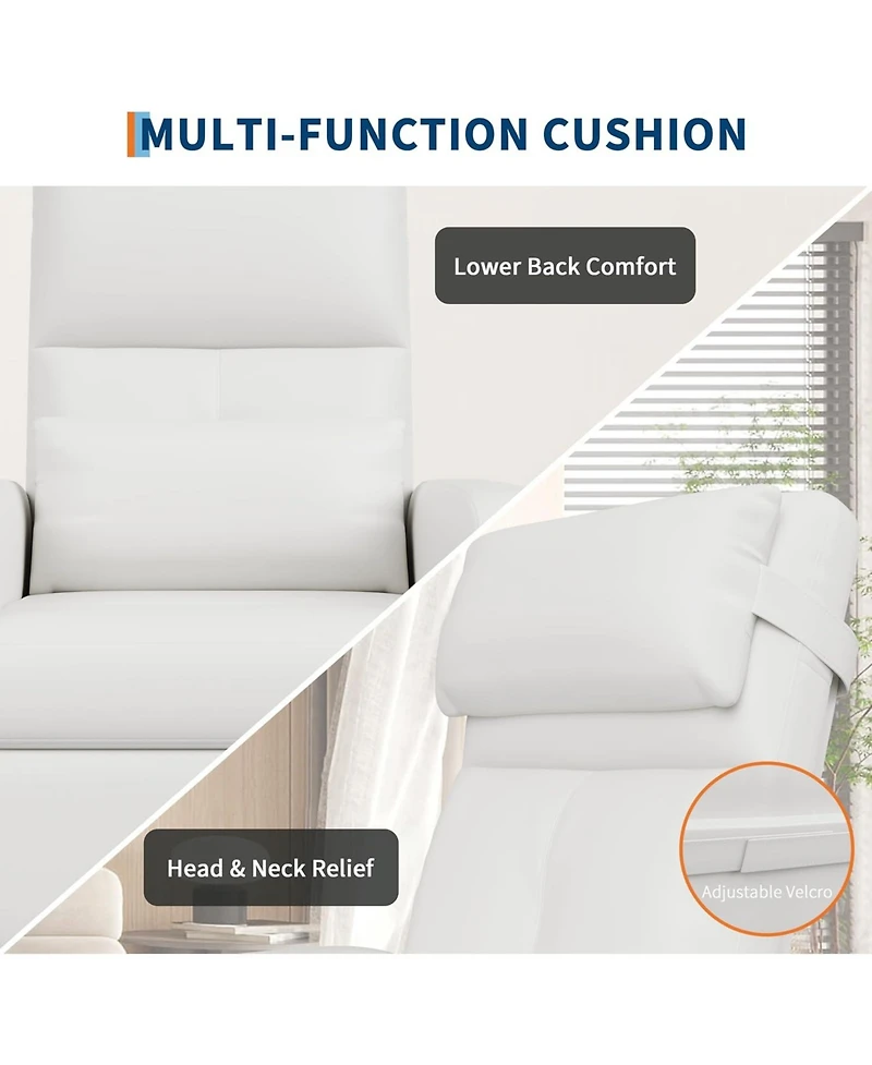 gaomon Power Recliner Chair with Massage and Heat with Massage Function with Lumbar Support, Adjustable Push Back