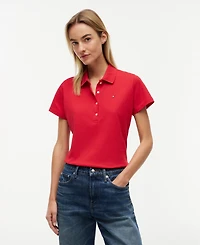 Tommy Hilfiger Women's Classic Pique Short-Sleeve Polo T-Shirt