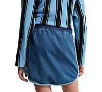 Nike Girls' 7-16 Sportswear Collection Pull-On Denim Skirt