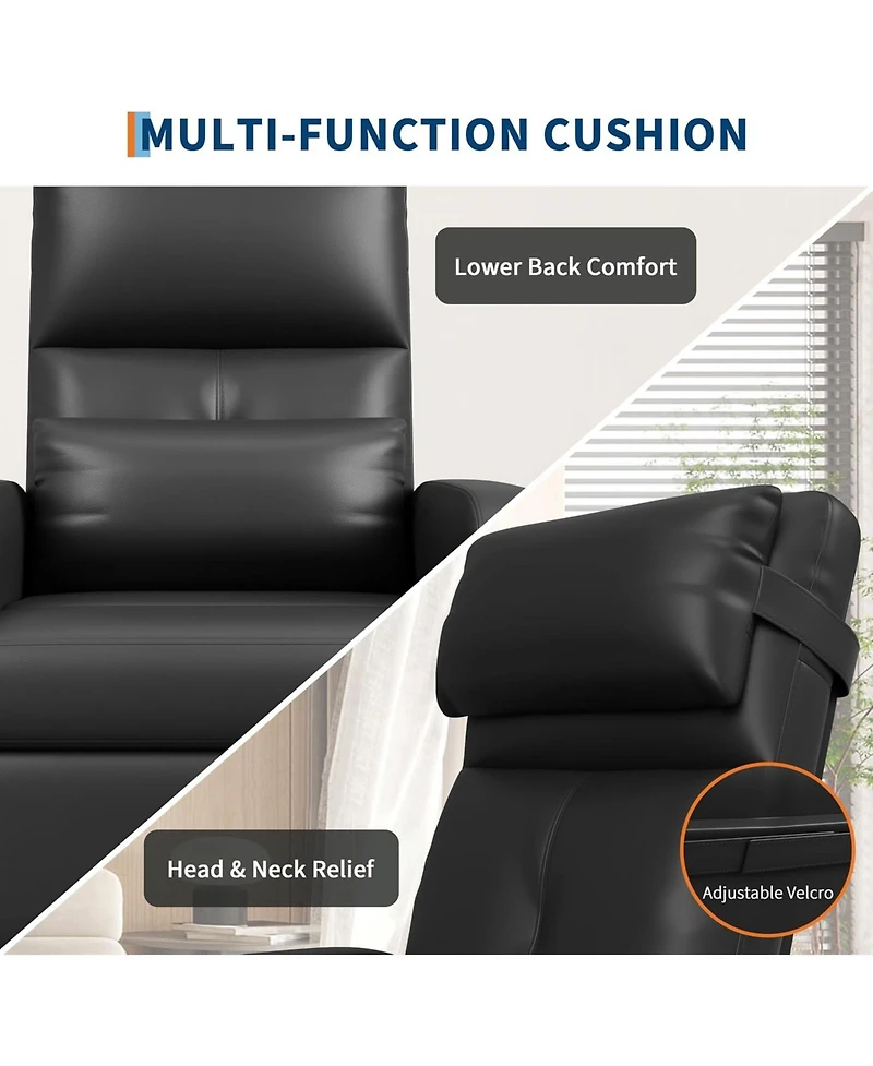gaomon Power Recliner Chair with Massage and Heat with Massage Function with Lumbar Support, Adjustable Push Back
