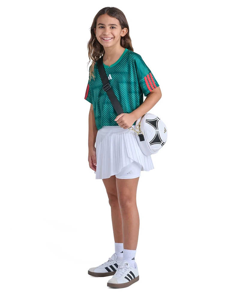 adidas Girls' 8-16 Short-Sleeve Printed World Cup Soccer Top
