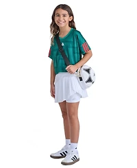 adidas Girls' 8-16 Short-Sleeve Printed World Cup Soccer Top