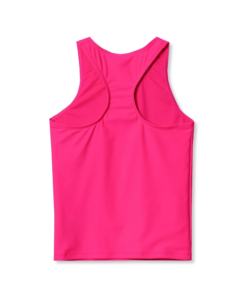 Lands' End Girls Slim Chlorine Resistant Racer Back Tankini Swim Top
