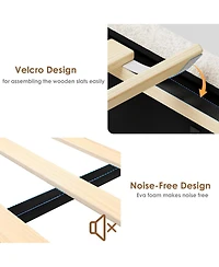 gaomon Bed Frame with 4 Storage Drawers & Headboard, Platform Charging Station