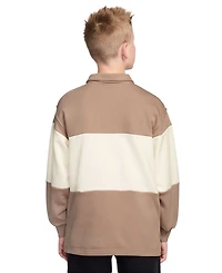 Nike Boys' 4-20 Sportswear Club Rugby Striped Sweatshirt