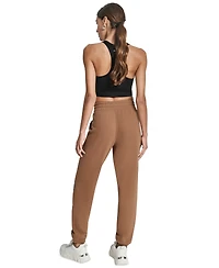 Dkny Women's Outline Logo High-Rise Jogger Pants