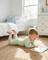 Motette Boys Pistachio Gingham Pajama Set - Toddler