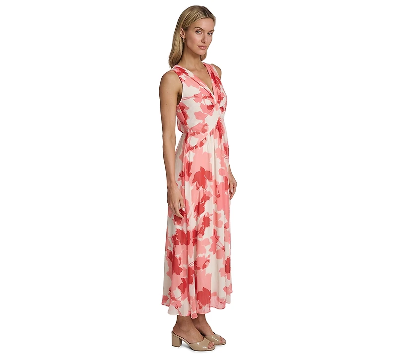 Calvin Klein Women's Sleeveless Twist Front Midi Dress