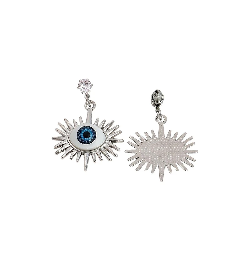 Sohi Women's The Evil Eye's Ray Drop Earrings