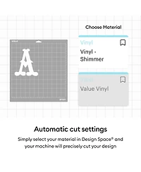 Cricut Shimmer Vinyl Party Sampler 10 Ct Permanent 12" x 12" Sheets