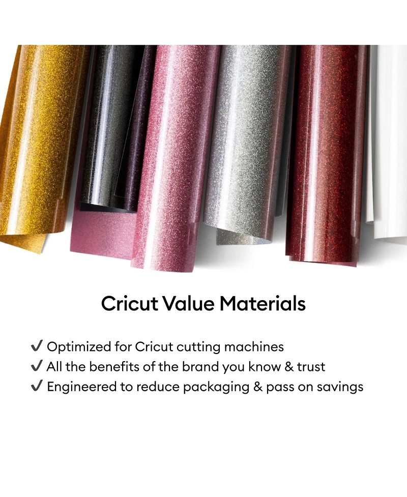 Cricut Glitter Value Iron-on Heat Transfer Vinyl - 10 x 8 ft