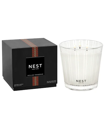 Nest New York Sicilian Tangerine and Bergamot 3-Wick Candle, 21.1 oz.
