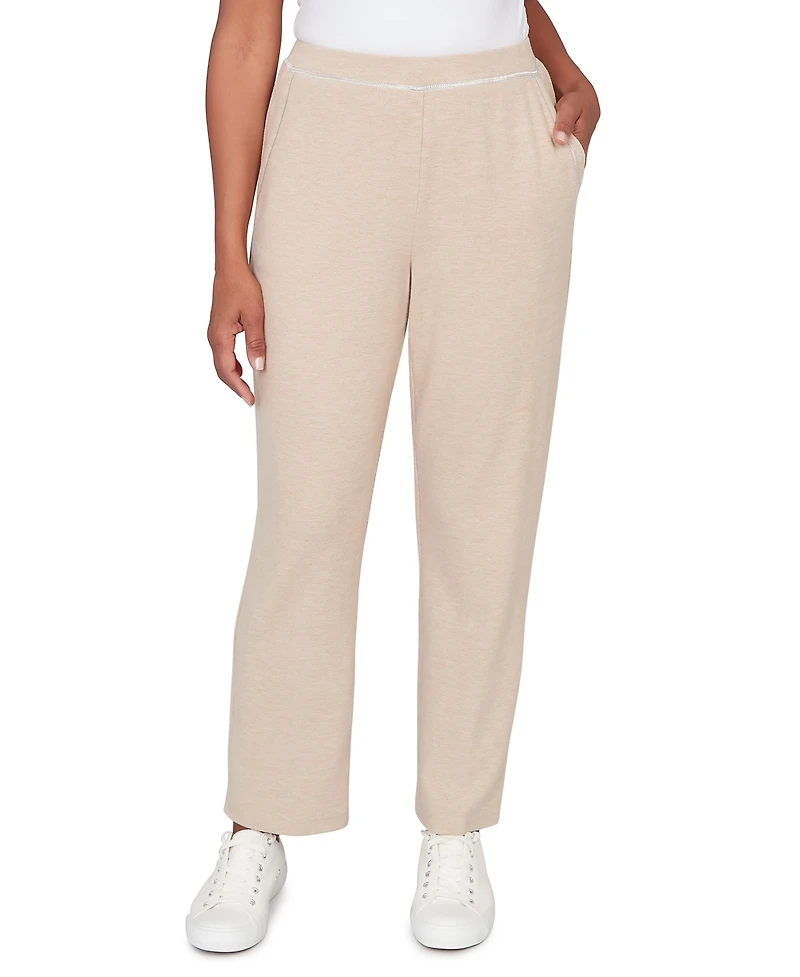 Alfred Dunner Petite Straight Leg Pull-On Pants