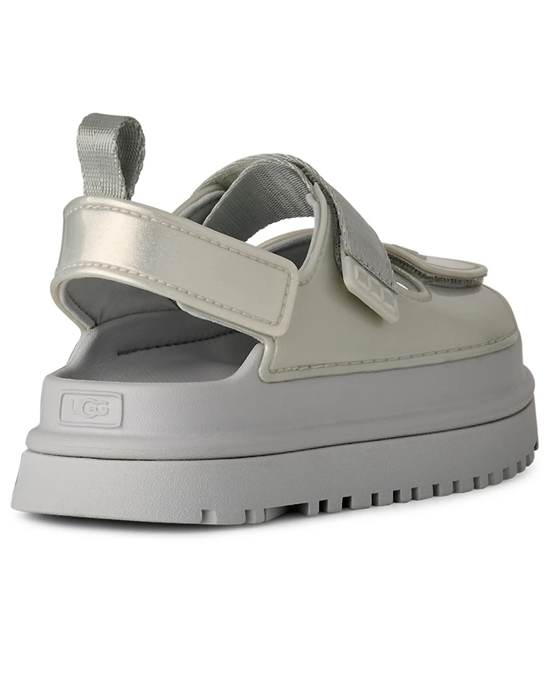 Ugg Kids' GoldenGlow Glossy Sparkles Open Toe Sandals