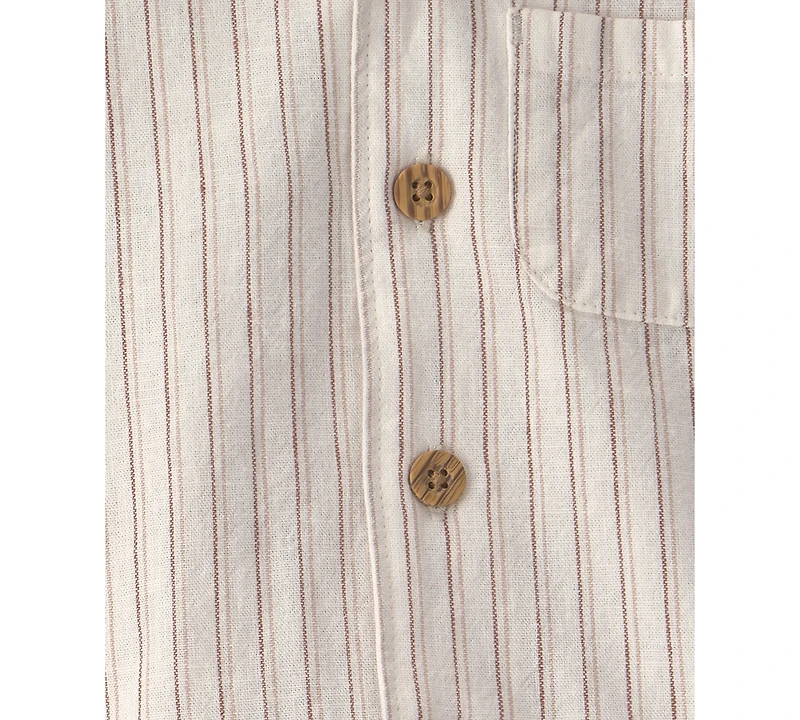 Carter's Baby Boys' Collared Striped Shirt and Shorts, 2-Piece Set