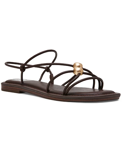 Dv Dolce Vita Women's Jaide Strapped Dome Studded Jewelry Strappy Gladiator Flat Sandals