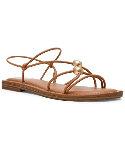 Dv Dolce Vita Women's Jaide Strapped Dome Studded Jewelry Strappy Gladiator Flat Sandals