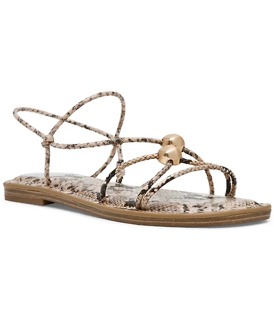Dv Dolce Vita Women's Jaide Strapped Dome Studded Jewelry Strappy Gladiator Flat Sandals