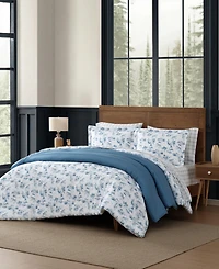Eddie Bauer Fish Town Toile Reversible 3-Pc. Comforter Set, Full/Queen