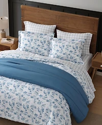 Eddie Bauer Fish Town Toile Reversible 3-Pc. Comforter Set, King