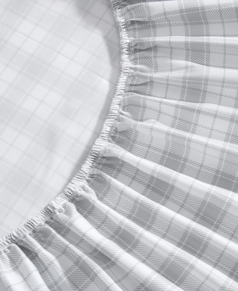 Eddie Bauer Penstemon Plaid Temperature Regulating Microfiber -Pc. Sheet Set