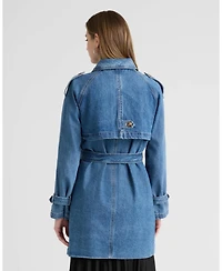 Nvlt Women's Denim Trench Coat