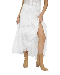 Belle & Bloom Women's and Wanderlace Ruffle Maxi Skirt
