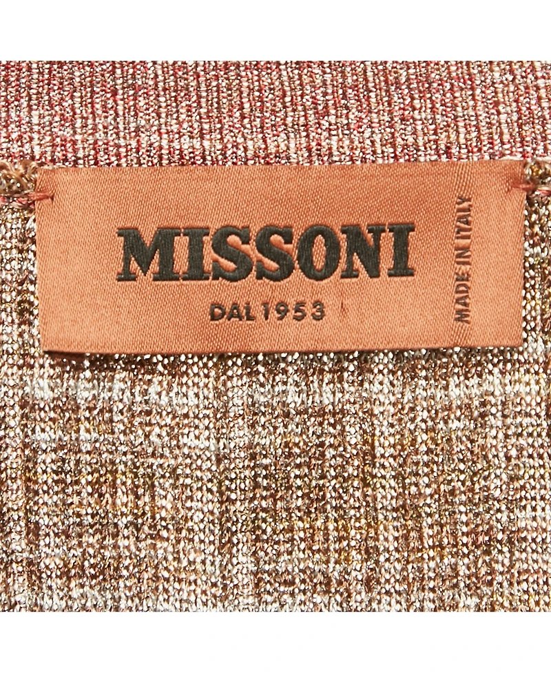Pre-Owned Missoni Women's Lurex Rib Knit Cardigan