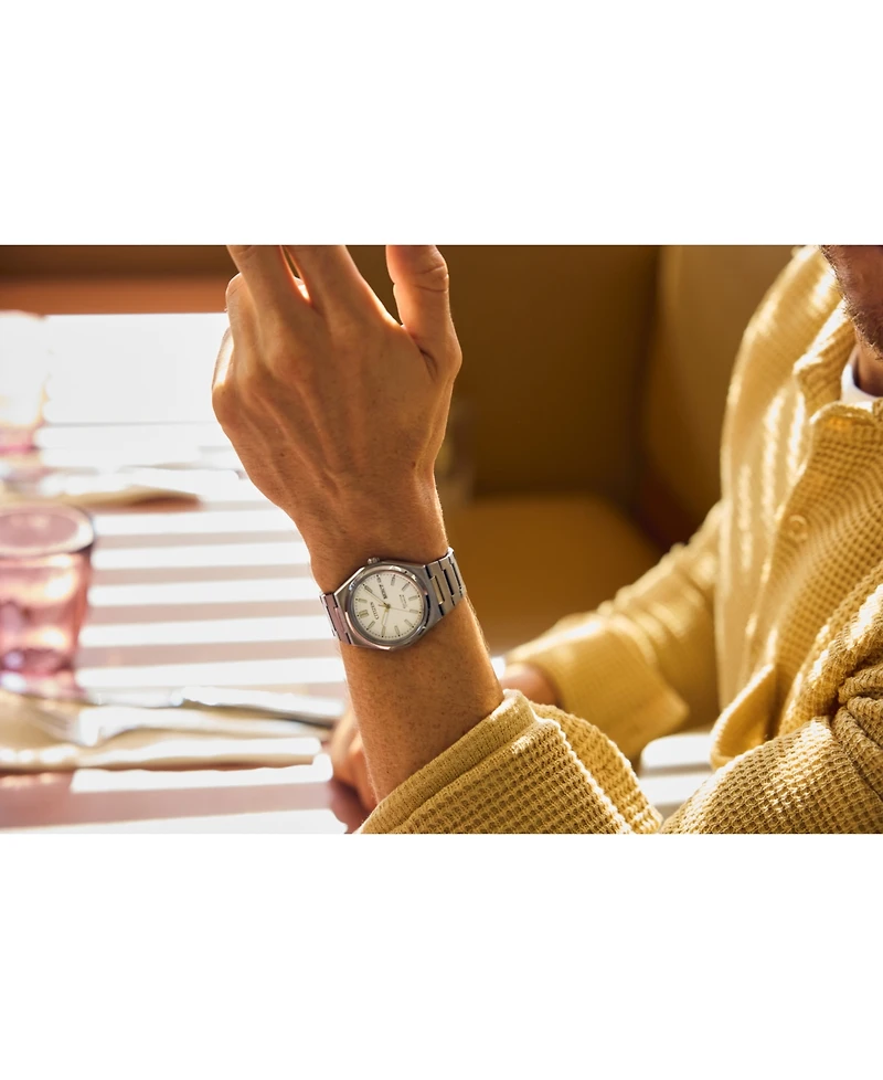 Citizen Eco-Drive Men's Zenshin Silver-Tone Super Titanium Bracelet Watch 40mm