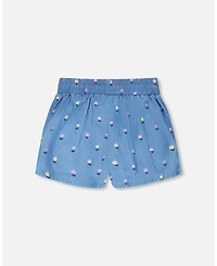 Deux par Toddler Girls Chambray Shorts
