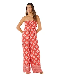 Rip Curl Women's Ventura Shirred Strapless Jumpsuit