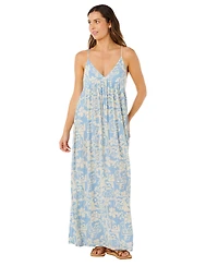 Rip Curl Women's Party Pack Yardage Print V-Neck Maxi Dress