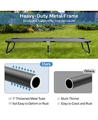 Mecale Outdoor Folding Camping Bed Cot for Sleeping, Hiking, Travel, Portable