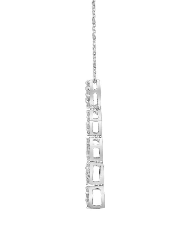 Macy's Diamond Pendant Necklace (1/2 ct. t.w.) in 10k White Gold