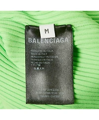 Pre-Owned Balenciaga Women's Techno Logo Print Rib Knit