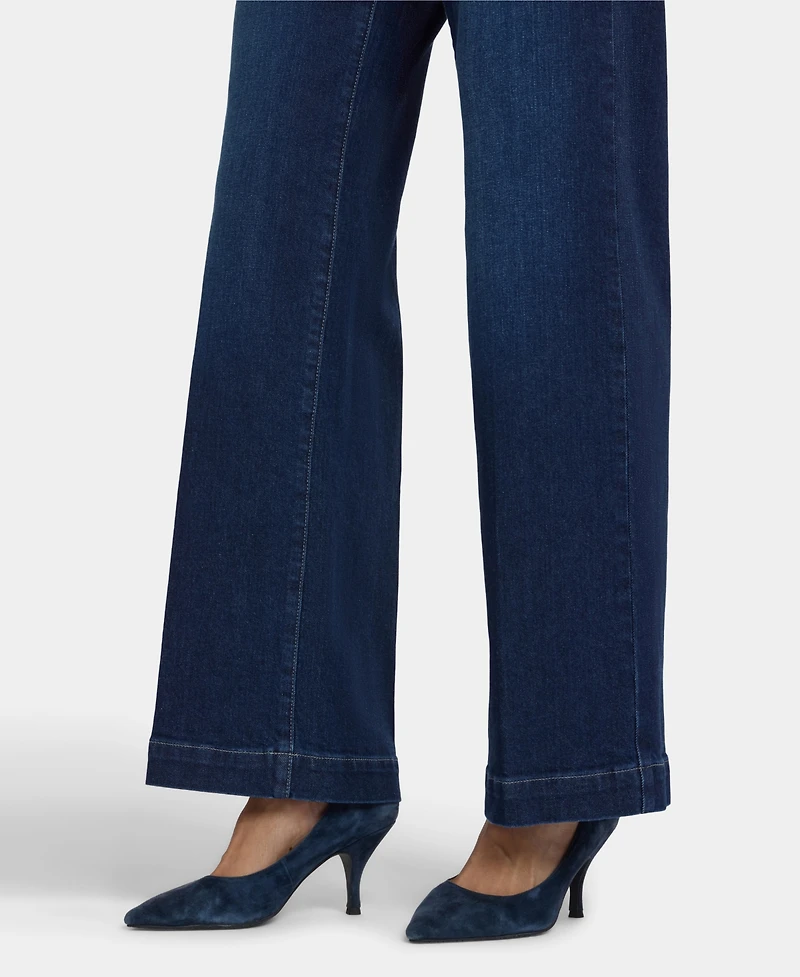Nydj Petite Teresa Wide-Leg Hem Jeans