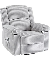 gaomon Corduroy Recliner Chair, Manual Recliner Sofa with Handle, Pillow Top Arms, Thick Padding