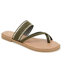 Kensie Women's Maddy-b Flat Comfort Sandal