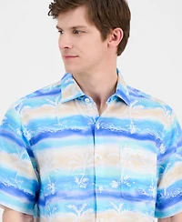 Tommy Bahama Men's Sand Palma Batik Printed Short-Sleeve Shirt