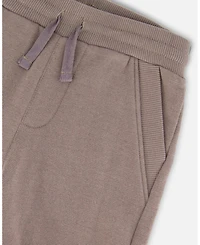 Deux par Toddler Boys French Terry Shorts Taupe