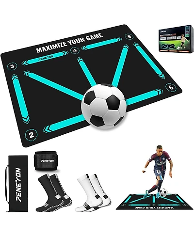 peneyon Pro Agility Football Training Mat – Non-Slip & Silent Design Improves Speed, Strength & Coordination for All Ages & Skill Levels