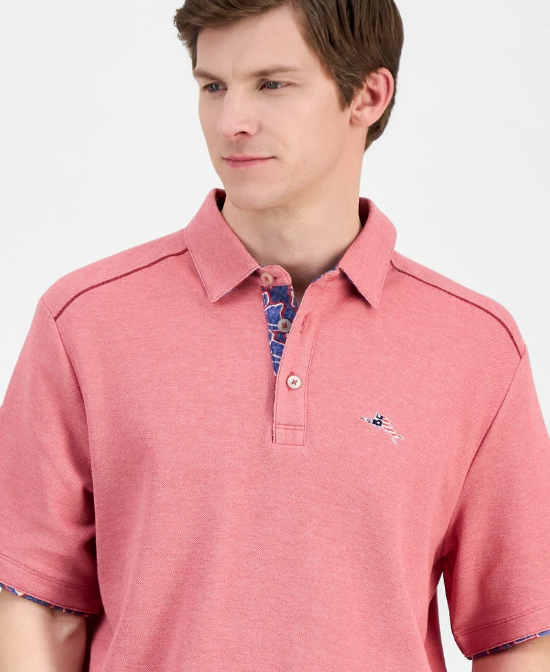 Tommy Bahama Men's Geo Rio 5 O'Clock Short-Sleeve Polo Shirt