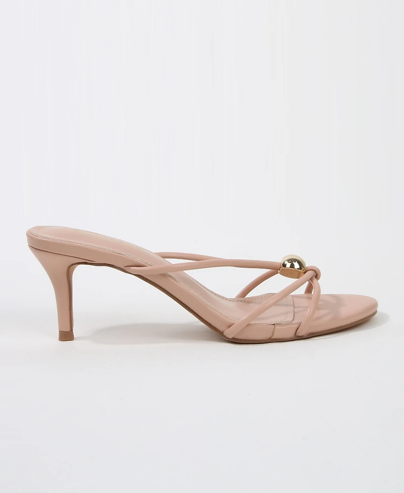 Berness Women's Fifi Strappy Kitten Heel Sandals