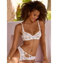 Lascana Women's Rhinestone Chain Lace Bra