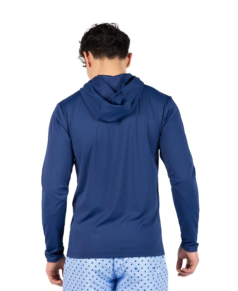 TailorByrd Men's Solid Long Sleeve Hoodie Rashguard