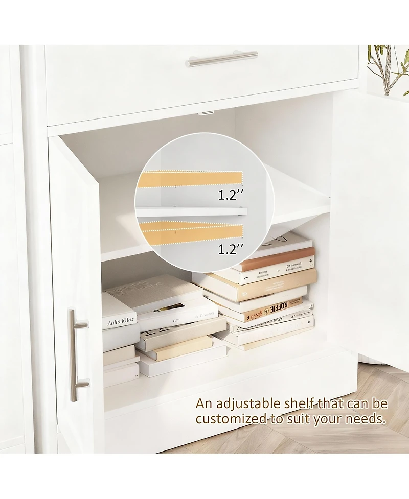 Yigii Farmhouse Coffee Bar Cabinet