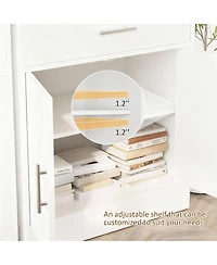 Yigii Farmhouse Coffee Bar Cabinet