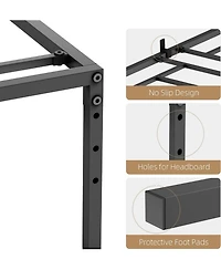 gaomon Queen Metal Platform Bed Frame, Heavy Duty Steel Slat Support with 13.8" Height, Queen Size