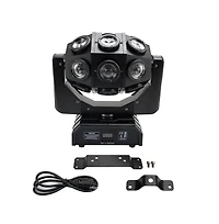 Artudatech 180W Rgbw Moving Head Stage Light with Adjustable Strobe, Dmx & Auto Music Sync